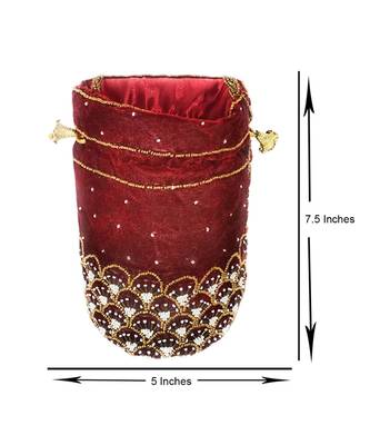 Women's Handcrafted Bridal Potli Bag 4