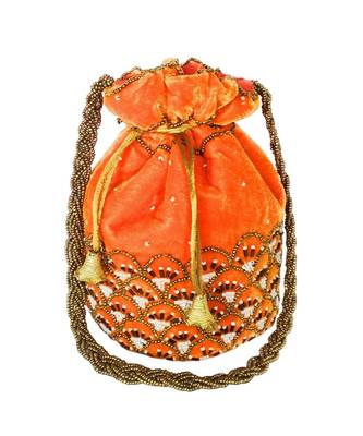 Women's Handcrafted Bridal Potli Bag 1