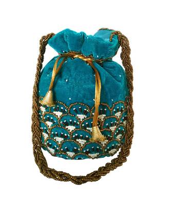 Women's Handcrafted Bridal Potli Bag 1