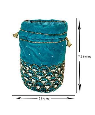 Women's Handcrafted Bridal Potli Bag 4
