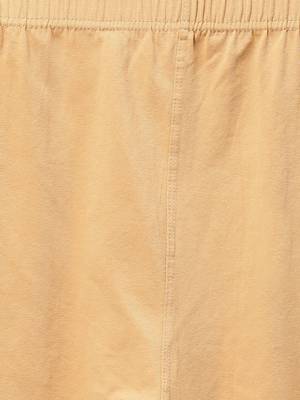 Women Beige Cotton Lycra Solid Legging 5