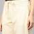 Cream Cotton Solid Trouser