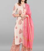 Multicolor printed cotton ethnic kurtis