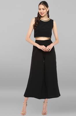 Black printed crepe ethnic kurtis 2