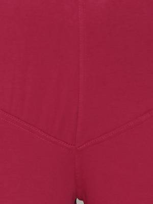 Fuschia Cotton Lycra Solid Legging 5