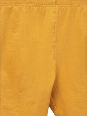 Mustard Cotton Lycra Solid Legging 5