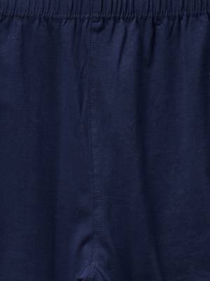 Navy Cotton Lycra Solid Legging 5