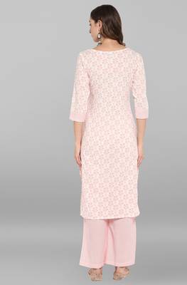 Janasya White printed cotton ethnic-kurtis 5