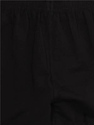 Black Cotton Lycra Solid Legging 5