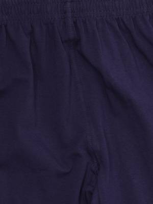 Navy Blue Cotton Lycra Solid Legging 5