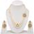 Beautiful Three Layer One Side FLower Design Pendant Necklace Set