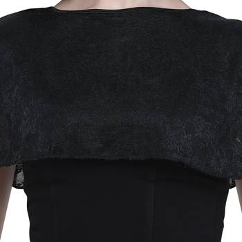 Women's  Black Cotton Lycra Stitch Blouse 5