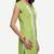 Green embroidered viscose kurtas-and-kurtis