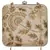 Anekaant Vista Embellished Faux Silk Box Clutch Beige