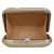 Anekaant Vista Embellished Faux Silk Box Clutch Beige