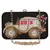 Anekaant Spiffy Embroidered Faux Silk Box Clutch Black