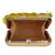 Anekaant Vista Embroidered Faux Silk Box Clutch Beige & Multi