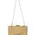 Anekaant Oblong Embellished Faux Silk Box Clutch Yellow & Gold
