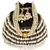 Anekaant Dangle Embellished Velvet Potli Black & White