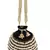 Anekaant Dangle Embellished Velvet Potli Black & White
