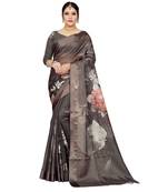 Womens Kota doriya Party and Wedding wear Saree With Exclusive Floral Chex Print