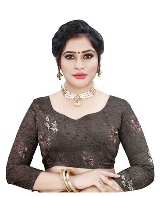 Womens Kota doriya Party and Wedding wear Saree With Exclusive Floral Chex Print 4