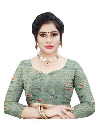 Womens Kota doriya Party and Wedding wear Saree With Exclusive Floral Chex Print 4
