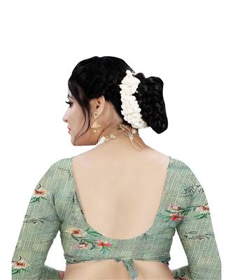 Womens Kota doriya Party and Wedding wear Saree With Exclusive Floral Chex Print 5