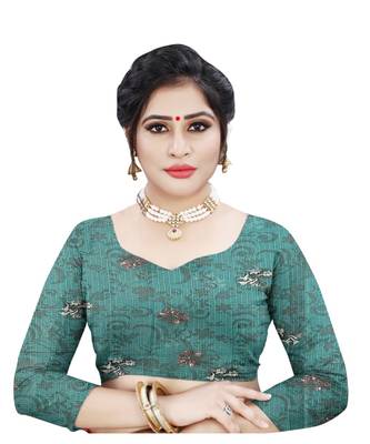 Womens Kota doriya Party and Wedding wear Saree With Exclusive Floral Chex Print 4