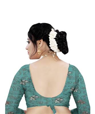 Womens Kota doriya Party and Wedding wear Saree With Exclusive Floral Chex Print 5