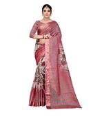 Womens Kota doriya Party and Wedding wear Saree With Exclusive Floral Chex Print
