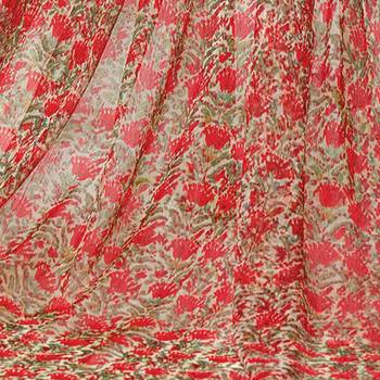 Olive Embroidered Blended Silk Salwar 4