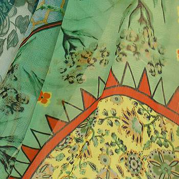 Light-green embroidered chanderi silk salwar 4