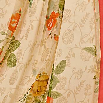 Orange Embroidered Chanderi Silk Salwar 4