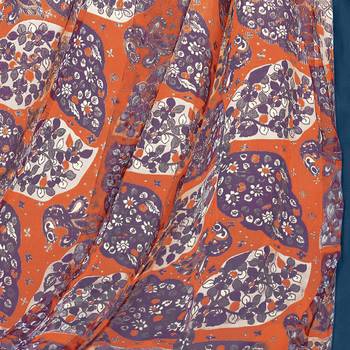Navy-Blue Embroidered Chanderi Silk Salwar 4
