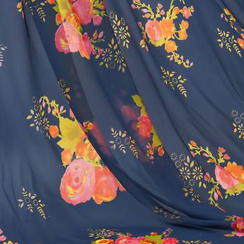 Navy-Blue Embroidered Chanderi Silk Salwar 4