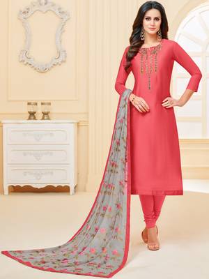 Pink Embroidered Chanderi Silk Salwar 1