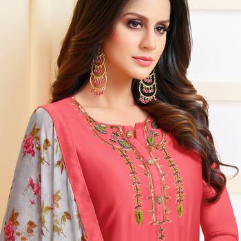 Pink Embroidered Chanderi Silk Salwar 3