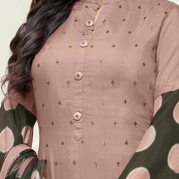 Light-Pink Embroidered Chanderi Silk Salwar 3