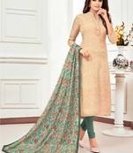 Mustard Embroidered Chanderi Silk Salwar