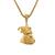 Saizen Gold Plated Maratha Warrior Chhatrapati Shivaji Maharaj Pendant With Gold Plated Chain