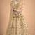 Beige Stone, Dori, Zari And Thread Embroidered Satin Semi Stitched bridal lehenga