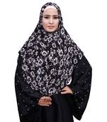 Justkartit White Color Chiffon Square Scarf Hijab Dupatta For Women 