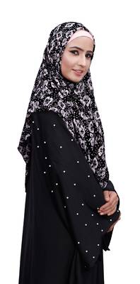 Justkartit White Color Chiffon Square Scarf Hijab Dupatta For Women  3