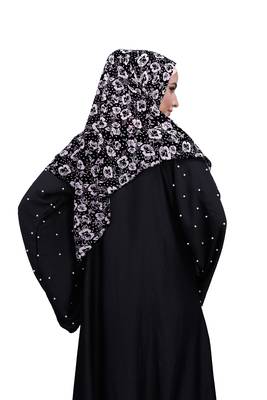 Justkartit White Color Chiffon Square Scarf Hijab Dupatta For Women  4