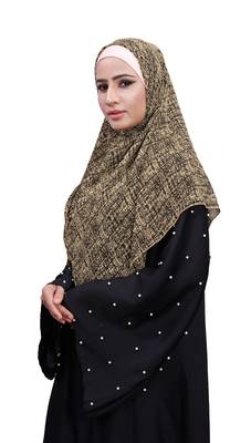 Justkartit Occasion Wear Women Printed Chiffon Square Scarf Hijab 2