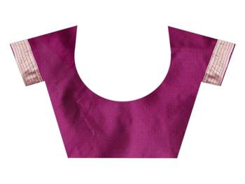 Multicolor woven banarasi saree with blouse 4