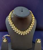 Gold crystal necklaces