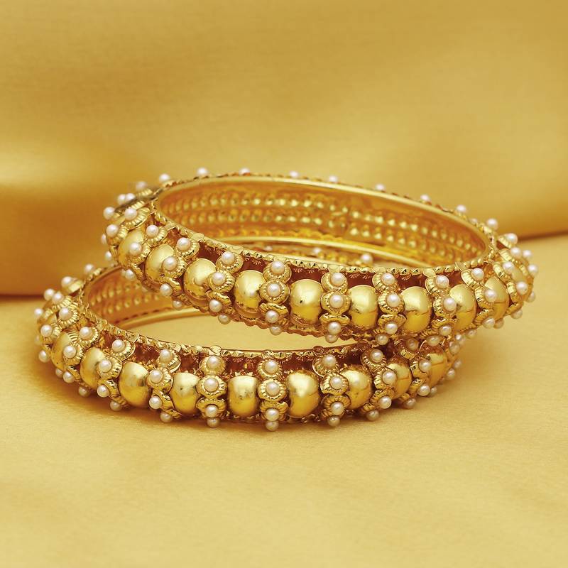 Gold and pearl bangles Clearance