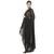 Black Silver Chiffon Embroidered Ethnic Wear Dupatta For Women's